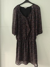 Kleid Herbst Chiffonärmel "Esprit", Gr. 36 neuwertig !!