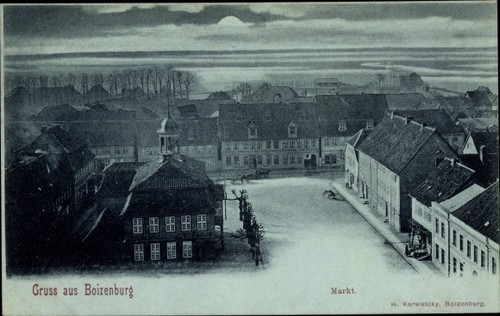 Mondschein boizenburg an - ak,