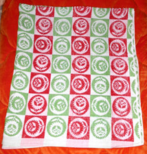 DDR XXL Badetuch rot-grün 142cm x 160cm