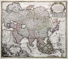 Asien Original Kupferstich