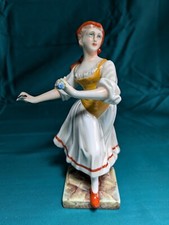 GINORI Capodimonte COMMEDIA DELL'ARTE Figur "CECCA" selten 12,5 cm ITALIEN