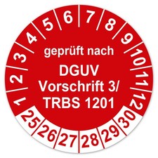 Prüfplaketten Geprüft nach