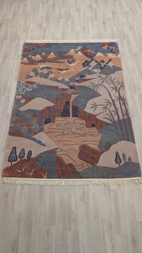 Nepal teppich yeti beige bunt - beige,
