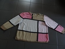 Rabe Strickpulli Pullover 46taupe beige rose Töne