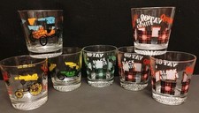 7 alte Whiskey Gläser - Glas