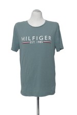 Tommy Hilfiger Herren T-Shirt Gr. XL grün Print kurzarm Rundhals Regular (20822)
