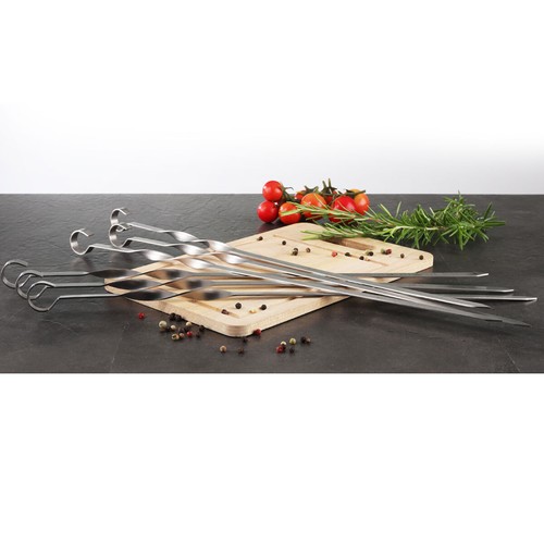6er set grillspieße - set, edelstahl