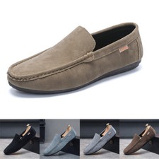 Damen Mokassins Slippers Bequeme Slip On Bootsschuhe Freizeitschuhe Halbschuhe