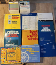 9 x Lehrbücher, Lernmaterial für Führerschein, Schifferschein, Sportboot, See