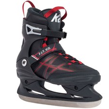 K2 F.I.T. FIT Ice Skate Herren-Eislaufschuhe Schlittschuhe Softboot Schwarz/Rot