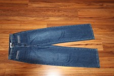 Redial Jeans High Waist Details Ketten M 38 denim blue blau gerades Bein weit