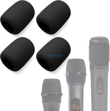 4-Pack Black Foam Mic Cover