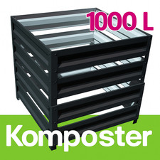 Komposter,Garten,1000L,Metall