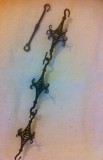 Kandelaber -/Lampe Abhängung sale: Schmiedeeisen-Elemente teilbar, antik