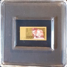 Goldbarren 1000 DM-Banknote 27.10.1992 , Tschad 3000 Francs CFA   999er Gold