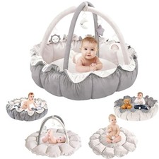 Weiche Spielmatte für Babys, Turnhalle, Spielbogen, mit abnehmbaren Spielzeug