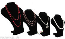 Schmuckbüste Dekobüste dick gepolstert versch. Höhe Samt schwarz