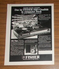 Seltene Werbung vintage FISHER