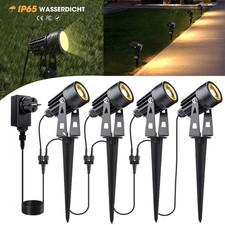 4x LED Gartenstrahler mit
