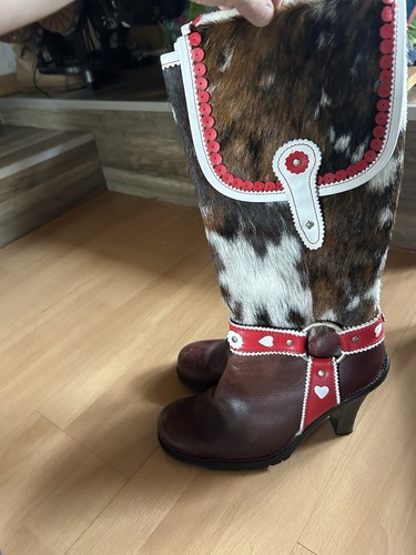 Kuhfellstiefel adriaqueen - kuhfellstiefel, 40-
