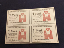 SACHSEN EGELN  April  1945  4 er Block   satz  erh. 1 - 2