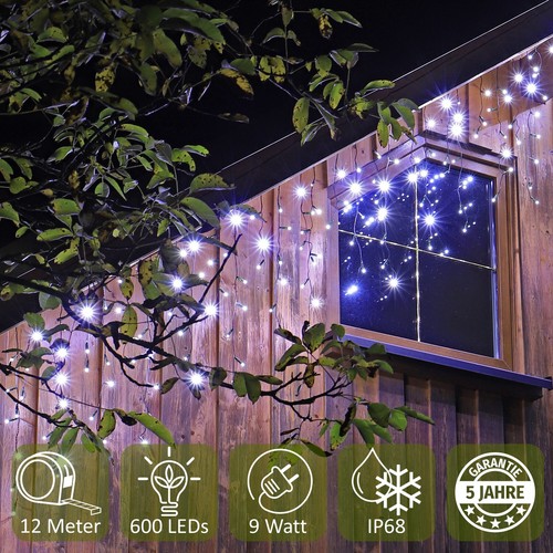 Led eisregen 600 - led, kaltweiss