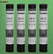 Schweißbahn V60 S4 Glasvlieseinlage beschiefert  GRÜN 4 x 5m² DachPappe 