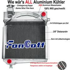 3 Reihe Kühler Für Austin Healey Sprite Bugeye Frogeye / MG MIDGET 948/1098 DE