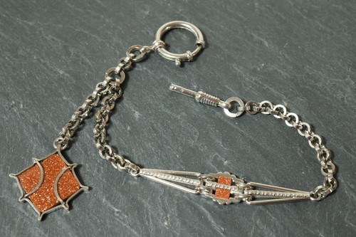 Alte silberne taschenuhrkette - alte,