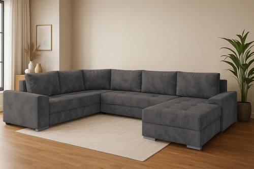 Wohnlandschaft hugo form - u-form, mit