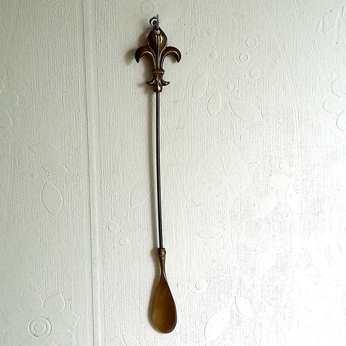 Schuhlöffel vintage messing - schuhlöffel,