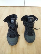 Black Premium By EMP Schwarze Sneaker mit Totenkopf Größe 42