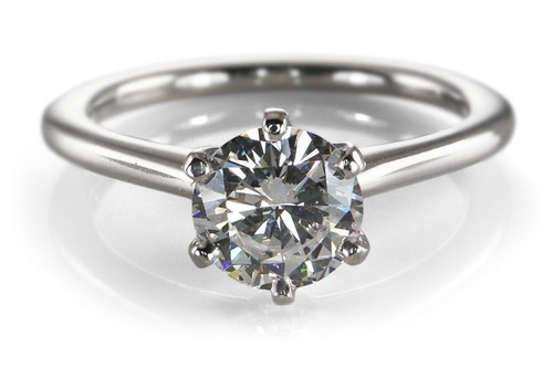 Ring solitär brillant - brillant, 0,82