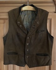 Trachten Herren Lederweste