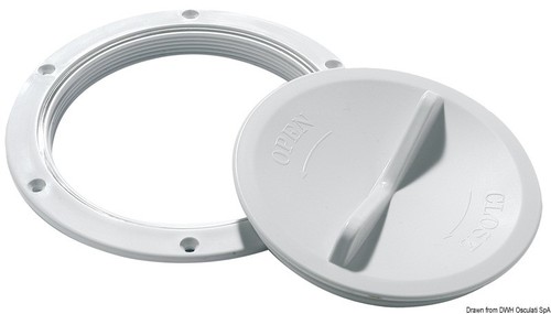 Inspektionsdeckel weiß