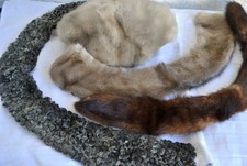 Pelzkragen Konvolut Pelzmütze