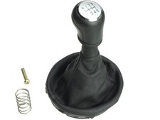 Schaltknauf Hebel Schaltsack pass.für VW T5 Bus Transporter Kasten 6 Gang Silber