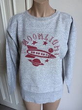 Isabel Marant Etoile Damen Sweatshirt grau mit Druck Gr. 40