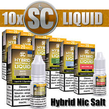 10x 10ml SC HYBRID Nikotinsalz Probierbox Nic Salt Liquid Aroma - 100ml E Liquid