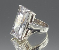 schöner Cocktailring 925 Sterling Silber Zirkonia Ring 59