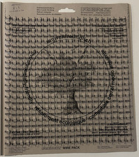 Renz Ring Wire Drahtbinderücken, schwarz, 1/4", Teilung 2:1, 20 Elemente/Bogen