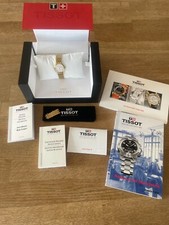 Tissot Damenuhr gold Set mit OVP Hardcover Anleitungen Swiss watch