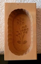 Alte Butterform mit Blumenmotiv*Speicherfund*Nachlass