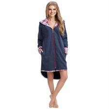 LEVERIE Damen Bademantel mit