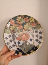 Cloisonne? Vintage Asiatika? Teller florales Dekor Keramik? Porzellan 