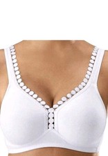 wäschepur Vorderverschluss-BH ohne Bügel Unterwäsche weiss Gr. 75 (Cup-C) NEU