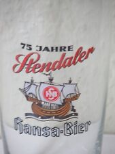 75 Jahre Stendaler Hansa Bier - DDR Brauerei Bierglas ca. 0,25 L selten