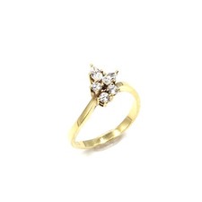 18ct yellow gold ring 25ct - 18ct, 0.25ct