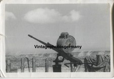 Z3046 Foto Frankreich WH Stellung Normandie Atlantik Beute - MG Flak Geschütz