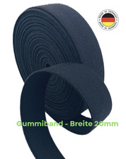 Gummiband 20mm, schwarz